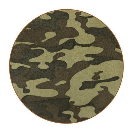 

OWNTA Camouflage Pattern Premium Microfiber Leather Round Coasters (6PCS) - 11x11 cm/4.3x4.3 in - Durable & Stylish Cup Mat Set