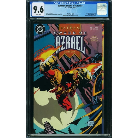 Batman: Sword of Azrael #1 - CGC 9.6 Comic Book