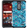 thumbnail image 1 of ZTE Grand X4 Case / ZTE Damon Case - Armatus Gear (TM) Slim Hybrid Armor Case Protective Cover for ZTE Grand X 4 Z956 Cricket / ZTE Damon - Blue Wave Pattern, 1 of 1