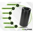 thumbnail image 4 of Alpine Indoor Commercial Trash Can with Lid - 27 Gallon Heavy Duty Stainless Steel Garbage Can, Large Open Top Tall Round Garbage Can, Perfect for Office, Bathroom, High Traffic Areas (Black), 4 of 8
