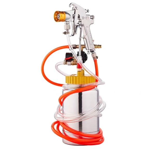 GELUOXI Spray Paint Pressure Pot Tank, 2L/0.5gal Lightweight Air Paint Pressure Pot, 2.0mm Nozzle Spray Paint Gun 3m Hoses for Home Decoration Architecture Construction Automotive Painting, 45PSI Max