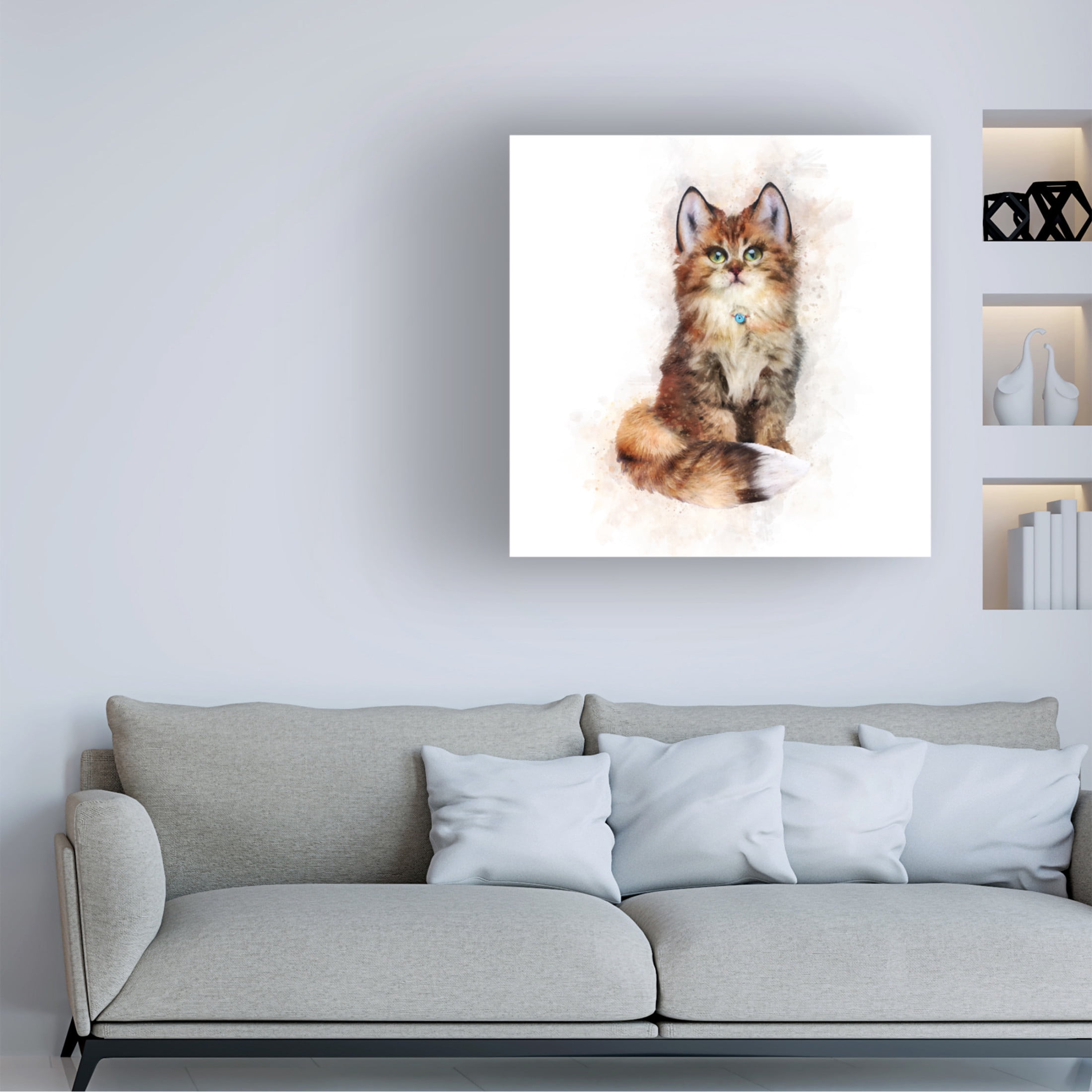 Trademark Fine Art Emel Tunaboylu  Baby Cat Canvas Wall Art