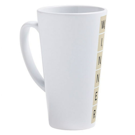 CafePress - Scrabble Winner - 17 Oz White Ceramic Latte Mug