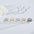 thumbnail image 5 of YEUHTLL 6/8/10mm Double Nose Ring Single Piercing Nose Hoop Twist Nose Hoop Spiral Ring, 5 of 16