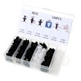 thumbnail image 1 of 150 piezas de clips de plástico para automóvil - Kit completo para reparación de paneles y molduras interiores. Incluye varios tipos de remaches organizados en caja con divisores para fácil, 1 of 6