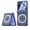 Blue (Privacy Film), variant on Dteck Hinge Protective Case for Motorola Razr 2026/2025/2024, Compatible with MagSafe, Magnetic Translucent Matte Back Cover with Screen Protector,Blue (Privacy Film)