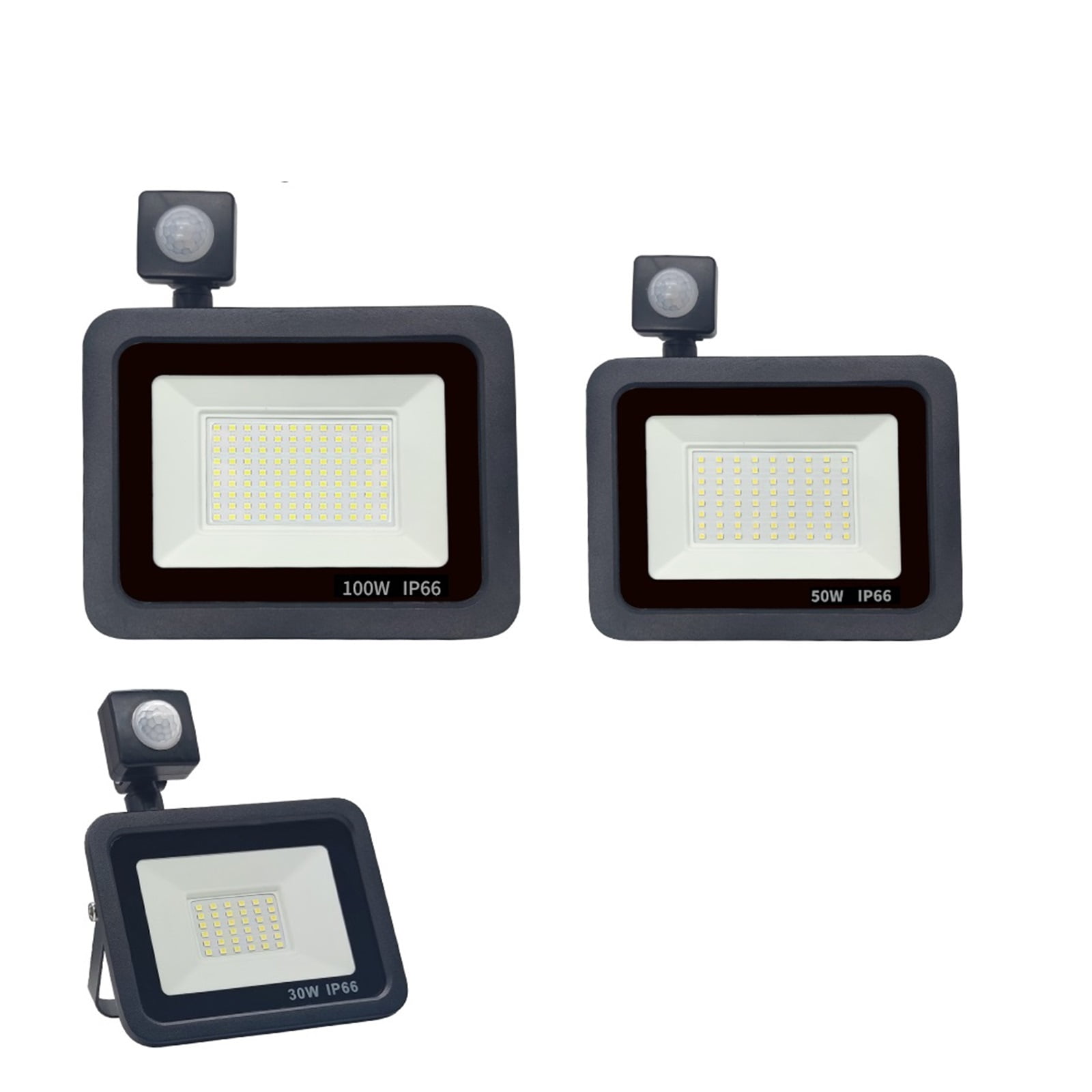 PIR Motion Sensor LED Flood Light Outdoor Warterproof Spotlights 100W 50W 30W Wall Reflector Outdoor Lighting - Wide Angle Beam