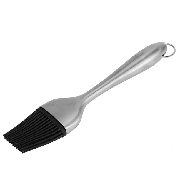 Stainless Steel Handle Silicone Head Basting Barbecue Sauce Oil Brush