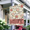 thumbnail image 4 of Welcome Spring House Flag 28 x 40 Inch Vertical Double Sided Burlap Pink Butterflies and Flowers Easter Large Yard Flag Spring Summer Holiday Seasonal Yard Outdoor Outside Decoration, 4 of 6