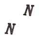 thumbnail image 3 of Wosthever Letras de Metal para casa, placa de puerta de decoración de hierro impecable, aplicación amplia, duradera y resistente al óxido B17--N 2Conjunto, 3 of 6