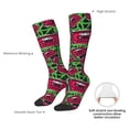 thumbnail image 5 of Picia Women Crew Soft Moisture-wicking Socks Graffiti Tape Pattern Design Cotton Socks, One Size fit All, 5 of 9