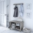 thumbnail image 2 of Bush Furniture Salinas Shoe Storage Bench in Cape Cod Gray, 2 of 6