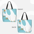 thumbnail image 2 of Easygdp Three White Geese Bolsa Tote para Mujer, Bolso de Hombro para Trabajo, Playa, Viajes, Compras y Supermercado, 2 of 7
