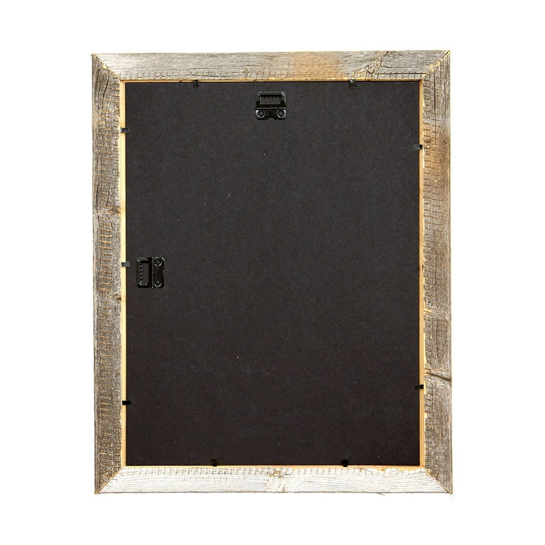 Rustic Signature Picture Frame with Fountain Blue Mat 5x7