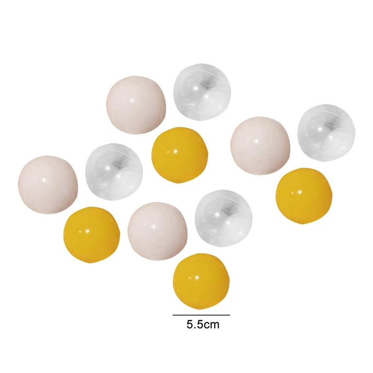 Honoson 100 Pieces Plastic Ball 2.16 Inch Crush Proof Ocean Balls