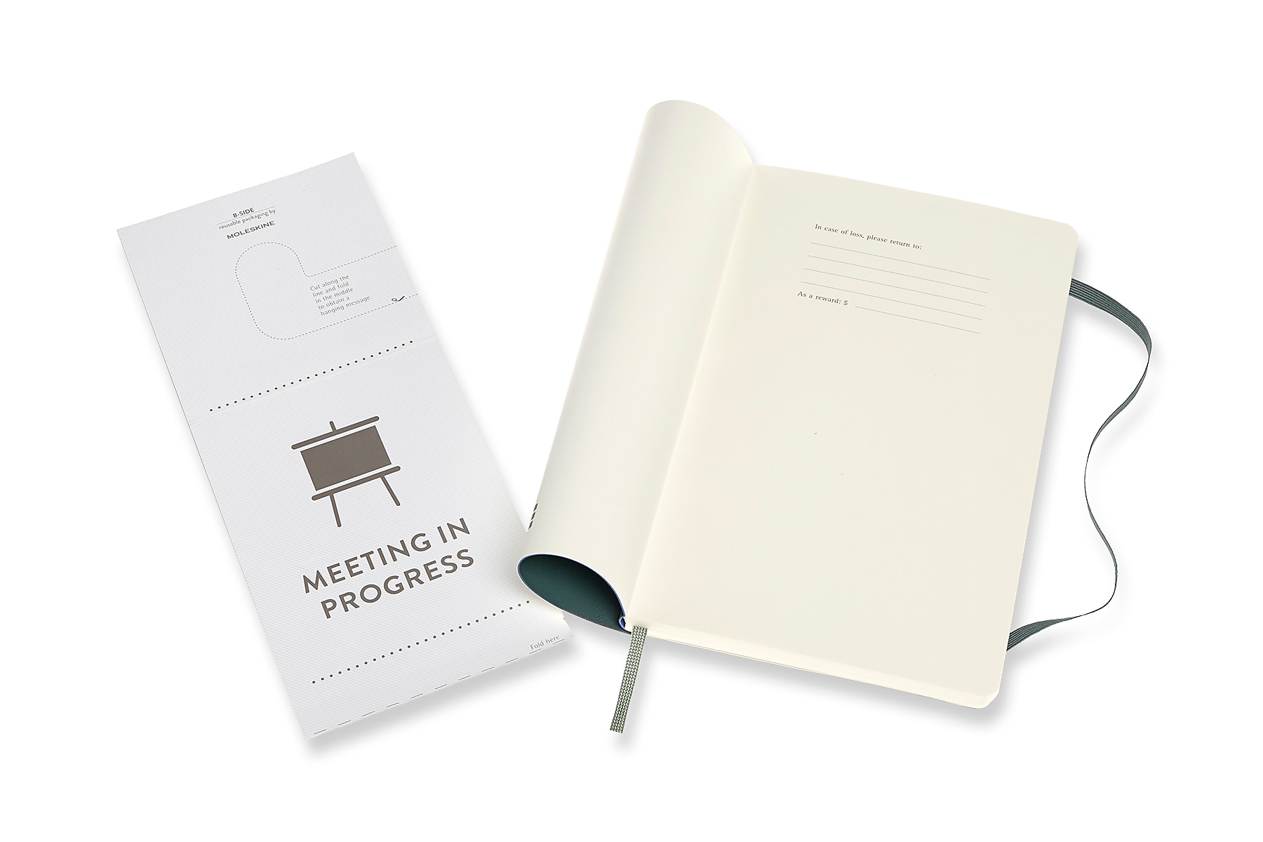 MOLESKINE PROFESSIONAL NOTEBOOK LARGE FOREST GREEN