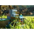 thumbnail image 2 of Minecraft Overworld Playset with 1 Action Figure & 10 Papercraft Blocks, 3.25-in Scale Toy, 2 of 7