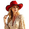 thumbnail image 3 of Unisex Western Cowboy Hat With Studded Leather Band Wide‑Brim Hat Vintage Festival Party Cosplay Outdoor Travel Fashion Head‑Accessory, 3 of 6