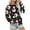 Black, variant on Under 10$ Buigttklop Women'S Casual Tops Long Sleeve Christmas Printed Round Neck Blanket Pullover Pullover Sweatshirts