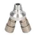 thumbnail image 1 of Yeacher Multi Pass Quick Coupler 1/2-inch External Thread Self-locking Carbon Steel Quick Connector Air Tool Fittings (2 Way), 1 of 8