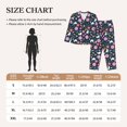 thumbnail image 5 of Uemuo Floral Rabbit Pattern Womens Pajama Sets,PJ Set for Women,Pajamas for Women Logo,Long Sleeve Pajama Set for Women,Soft Long Sleeve Top With Pants-Small, 5 of 9