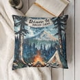 thumbnail image 3 of SHANXI Camper Pillow Covers，Camping Classroom Decor，Camping Decor Throw Pillow Covers for Bedroom Room Sofa，Camping Decor for Camper 20x20in, 3 of 5