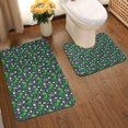 thumbnail image 2 of Xecao Dinosaur and Bone 2-Piece Vintage Seamless Anti-Skid Mat Set, featuring a stylish pattern for a safe and elegant toilet rug experience, 2 of 6