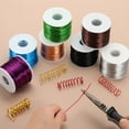thumbnail image 5 of Uxcell Anodized Aluminum Craft Wire Bendable Bonsai Training Wire for Sculpting Crafts Wreath Green 9 Gauge 56 Ft, 5 of 6