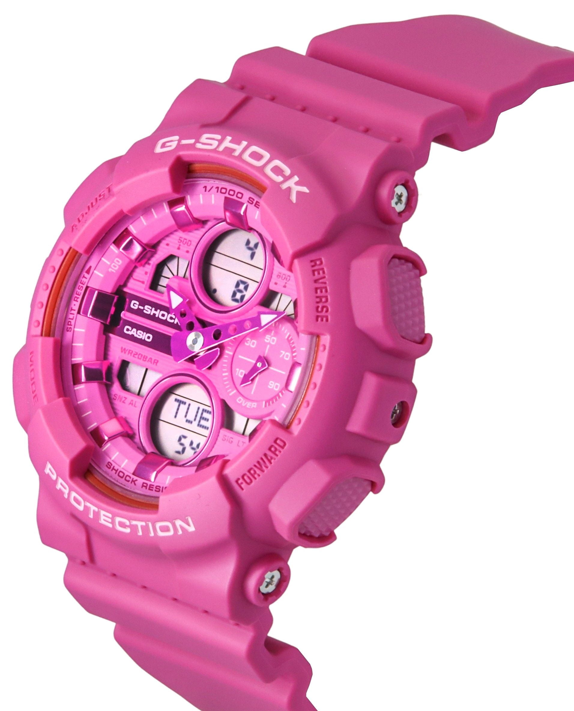 Casio, Women's G-Shock Watch, GMA-S140PP-4A, Pink Dial 200M Water