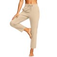 thumbnail image 3 of Yoga Pants for Women Ihhxva Relaxed Fit Elastic Waist Stretch Adjustable Workout Leggings Gym Daily Wear Running Fitness S-3XL, 3 of 9