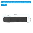 thumbnail image 2 of Reusable Cable Ties 2.6ft x 2inch,Adjustable Hook and Loop Straps Multipurpose Nylon fastening Cord Wrap, Black 2 Pack, 2 of 7