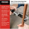 thumbnail image 2 of RIDGID 1/4 in. to 1-5/8 in. 151 Quick Acting Copper Pipe  Aluminum Tubing Cutter w/ Easy Change Wheel Pin + Spare Wheel, 2 of 11
