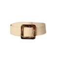 thumbnail image 3 of Kmbangi Ceinture Tressée en Paille pour Femmes, Ceinture Élastique Rétro Extensible, 3 of 5