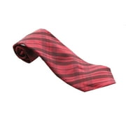 Calvin Klein Burgundy Cerise Story Plaid Tie OS