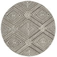 thumbnail image 2 of SAFAVIEH Micro-Loop Colton Geometric Diamonds Area Rug, Dark Grey/Ivory, 5' x 5' Round, 2 of 6