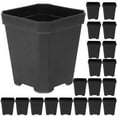 thumbnail image 5 of MLINS  20 Pcs Seedling Pot Starter Outdoor Indoor Plant Pots Plants Black, 5 of 8