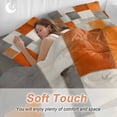 thumbnail image 4 of Abstract Gary Orange Paint Bedding Duvet Cover Set Twin Size 4 Pieces Retro Mottled Oil Painting Retro Bedding Set with Zipper Closure, 1 Comforter Cover 68x86 Inches 1 Flat Sheet & 2 Pillow Cases, 4 of 7