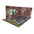 thumbnail image 5 of Almencla 1/24 Garage Display Case Parking Lot Scene Collectibles Model Display Diorama Ornaments Layout Scene Layout Car Parking Scene Brown, 5 of 8
