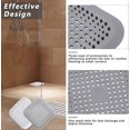 thumbnail image 2 of 2 Pack Silicone Shower Hair Traps with Suction Cup, Hair Filter Drain Protector, Universal Anti-Hair Drain Filter for Kitchen, Bathroom (White+Gray), 2 of 5