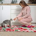 thumbnail image 3 of Pioneer Flower Floral Print Pattern Kitchen Rugs Sets Of 2,Anti Fatigue Kitchen Mat Rugs Non Slip Washable,Decorative Kitchen Floor Mats for Kitchen,Sink,Laundry,17"x30"+17"x47", 3 of 7