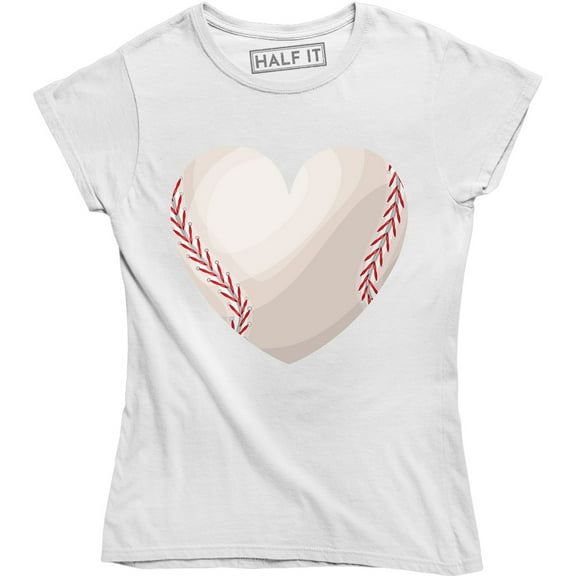 Baseball Heart Women's Sports Outdoor Spirit Wear Proud Mom T-Shirt