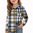 thumbnail image 2 of Bovxnpu Kids Toddler Fall Outfits Winter Clothes, Boys Plaid Shirt Long Sleeve Button Down Flannel Shirts Fall Clothes, 2 of 8