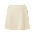 thumbnail image 6 of Douhoow Satin Mini Skirts for Women Low Waist Skirt Lightweight Casual Elegant Short Skirts, 6 of 9