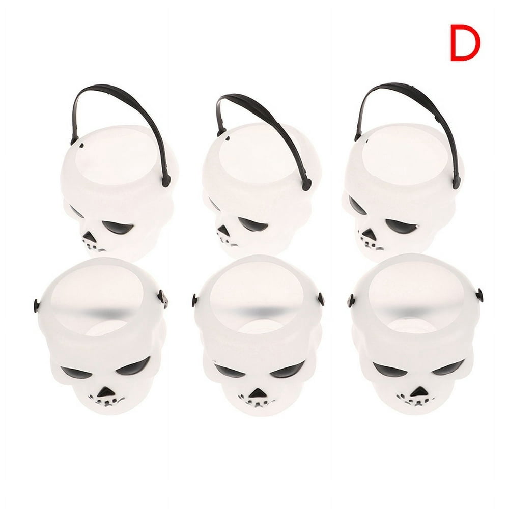 PENGXIANG 6 Pcs Seaux à Bonbons Halloween Support Décorations de Fête Halloween Accessoires