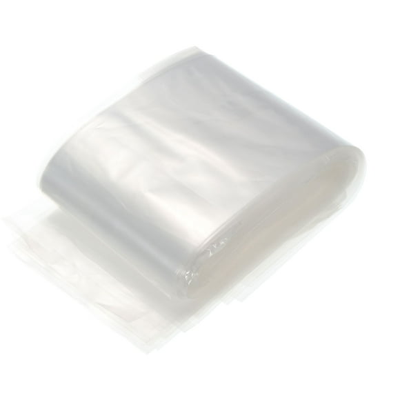Unique Bargains Clear Flat Open Poly Bag Non Sticky PE Retail Pouches 2 Mil 4x19.5 in for Hardware Storage 100 Pack