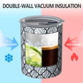 thumbnail image 2 of 12oz Coffee Tumblers Blue and White Intricate Pattern Stainless Steel Vacuum Insulated Travel Tumbler Coffee Cups Mug with Lid and Straw with Cleaning Brush for Cold & Hot Drinks, 2 of 5