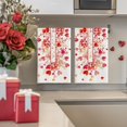 thumbnail image 3 of Red Love Heart Petals Valentine''s Day Kitchen Towels Dish Towels, 18x26 Inch Wedding Farmhouse Decoration Hand Towels Set of 2, 3 of 6