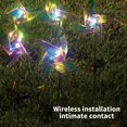 thumbnail image 3 of 2 pcs Solar Wind Spinner with LED Lighting - Decorative Garden Yard Decor for Nighttime Enchantment, 3 of 9