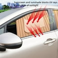 thumbnail image 4 of Universal Fit Magnetic Car Side Window Privacy Sunshade, Car Blackout Curtains, Cars Blackout Windows Covers, Magnetic Window Sunshades, Cars Camping Windows Covers (Front Row Silver), 4 of 7