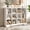 White, variant on iSunirm 12 Cube Storage Organizer with Charging Station, 4-Tier Farmhouse Wooden Cube Bookcase for Living Room, Entryway, Walnut